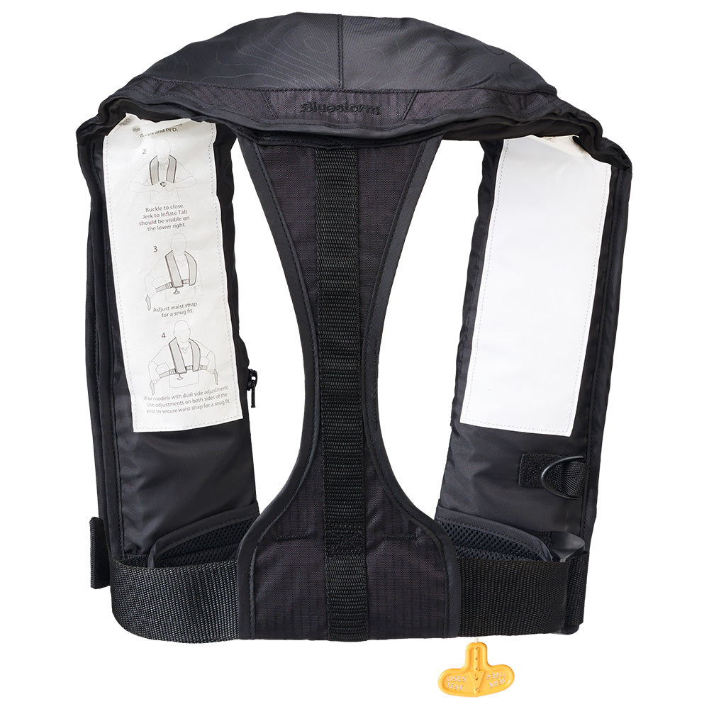 BLUESTORM STRATUS 35 AUTO TYPE II INFLATABLE PFD - APEX BLACK