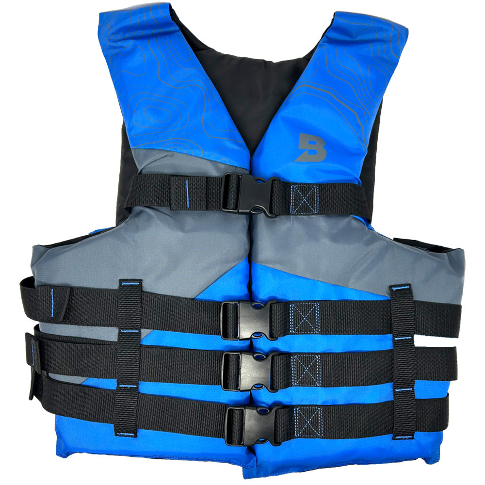 BLUESTORM TYPE III ADULT UNIVERSAL FOAM LIFE JACKET - BLUE