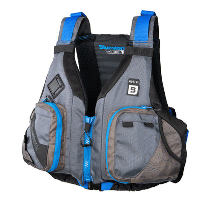 BLUESTORM MOTIVE KAYAK FISHING VEST - DEEP BLUE - S/M