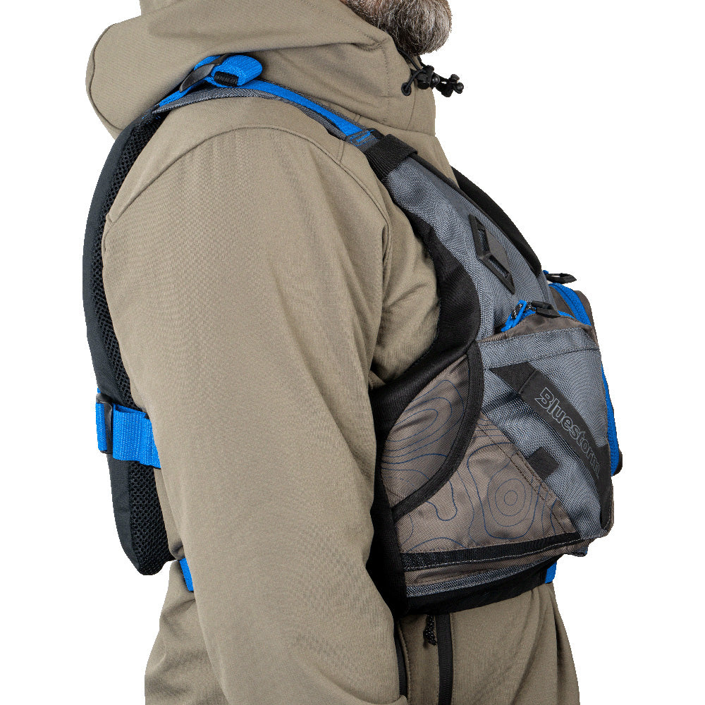 BLUESTORM MOTIVE KAYAK FISHING VEST - DEEP BLUE - S/M