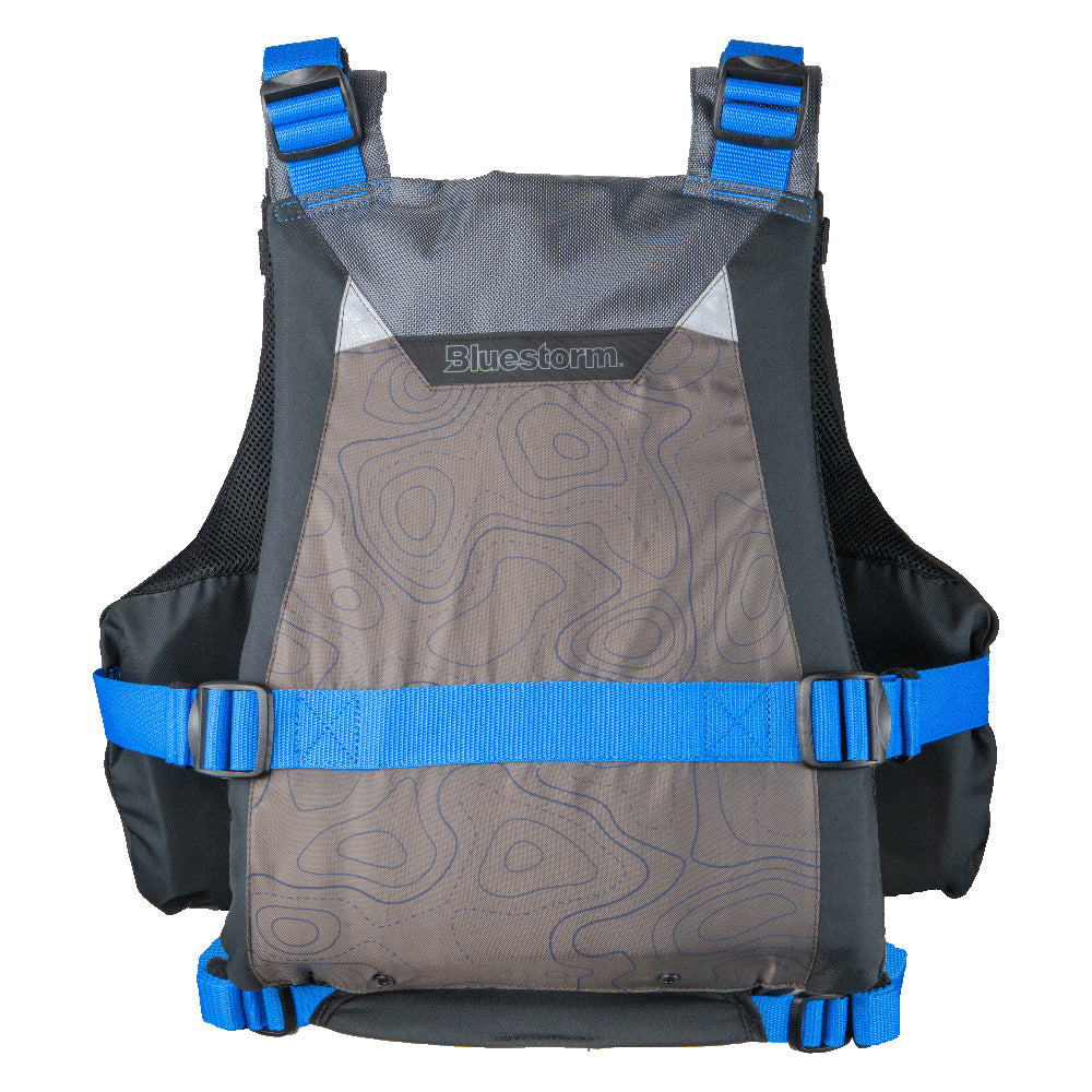 BLUESTORM MOTIVE KAYAK FISHING VEST - DEEP BLUE - L/XL