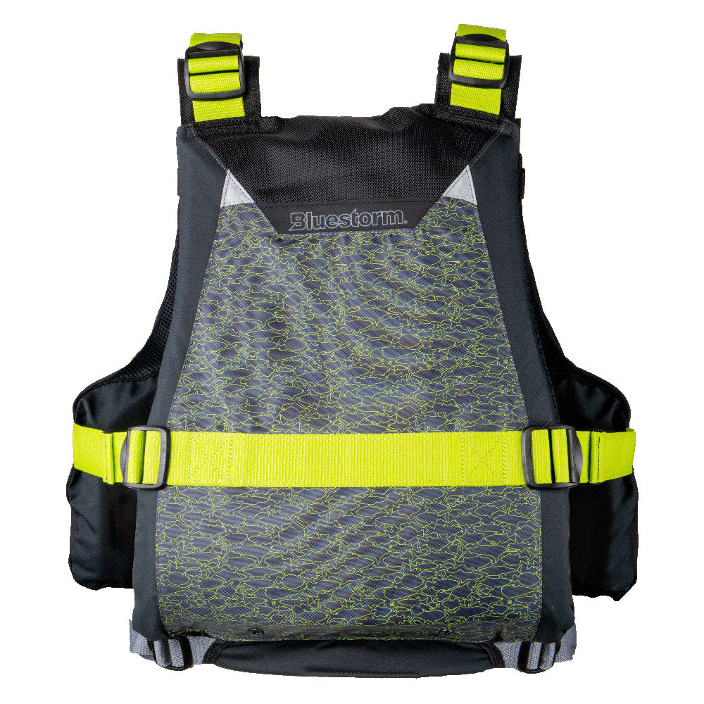 BLUESTORM MOTIVE KAYAK FISHING VEST - HI-VIS - S/M