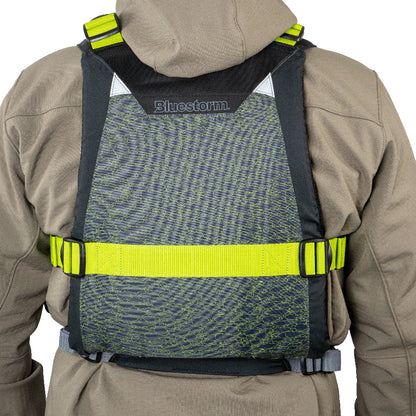 BLUESTORM MOTIVE KAYAK FISHING VEST - HI-VIS - S/M