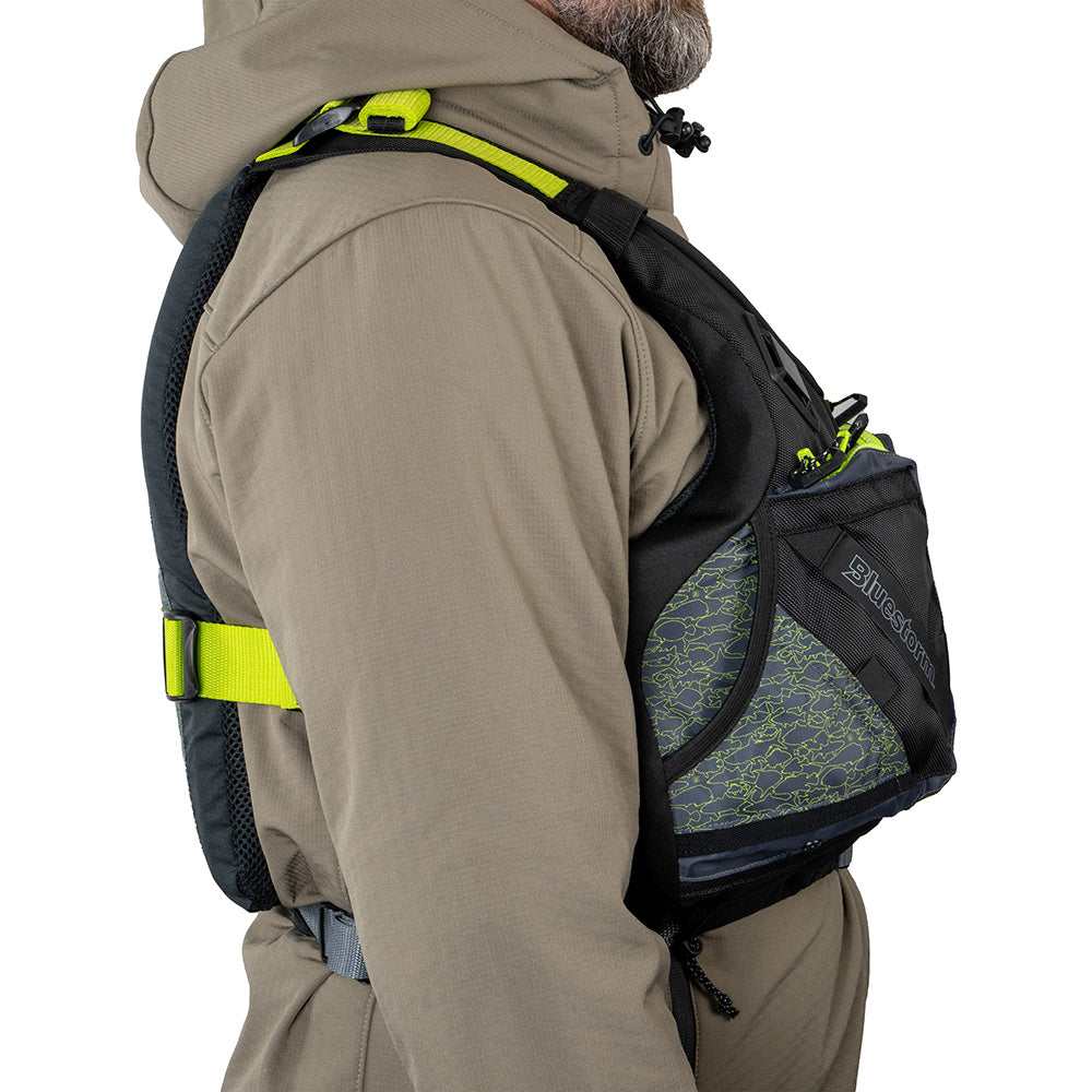 BLUESTORM MOTIVE KAYAK FISHING VEST - HI-VIS - L/XL