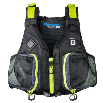 BLUESTORM MOTIVE KAYAK FISHING VEST - HI-VIS - 2XL/3XL