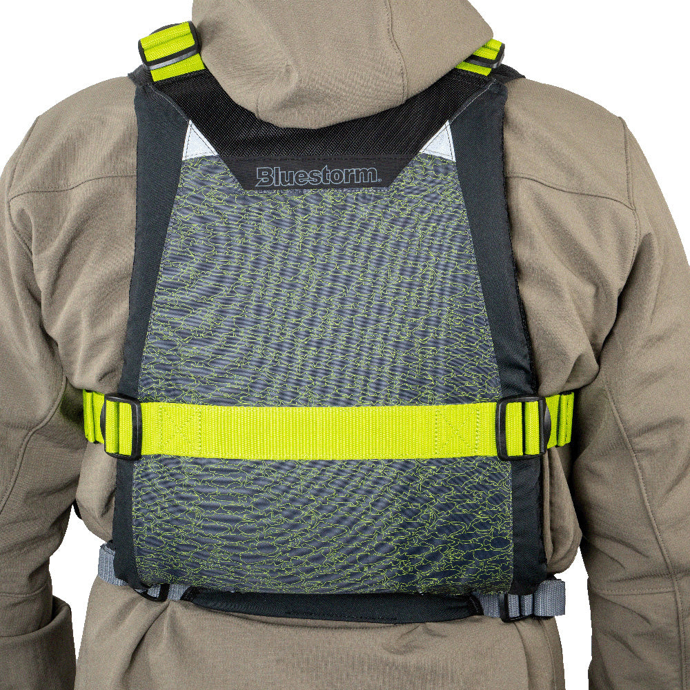 BLUESTORM MOTIVE KAYAK FISHING VEST - HI-VIS - 2XL/3XL