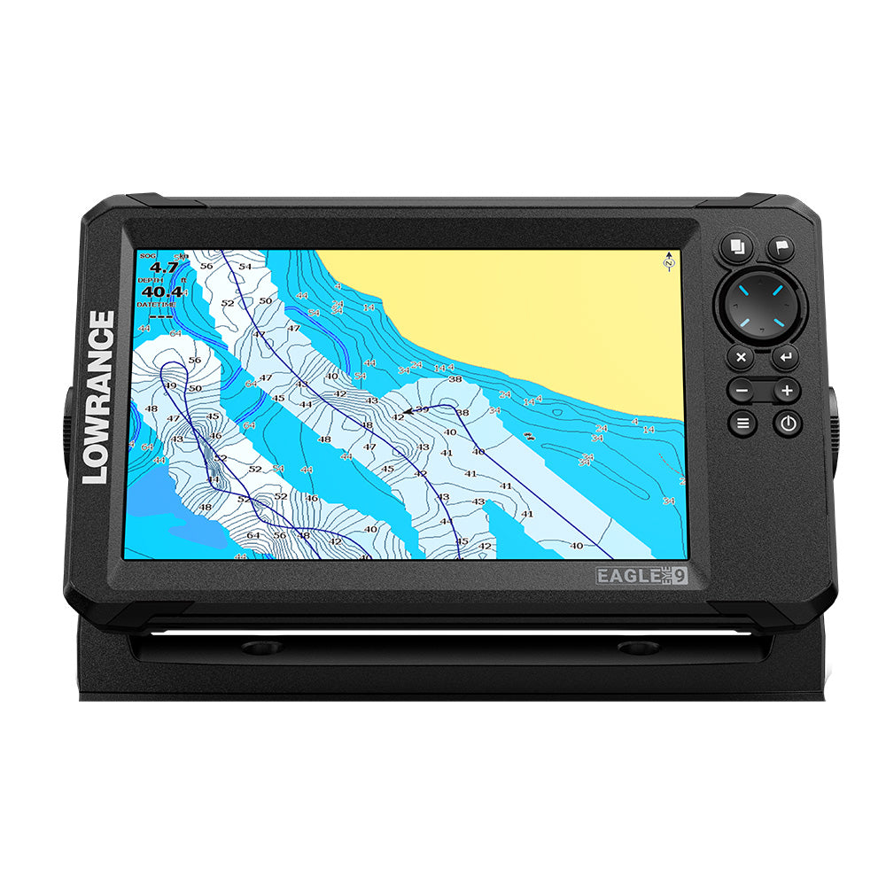 LOWRANCE EAGLE EYE™ 9 LIVE W/T/M TRANSDUCER & C-MAP® INLAND CHARTS