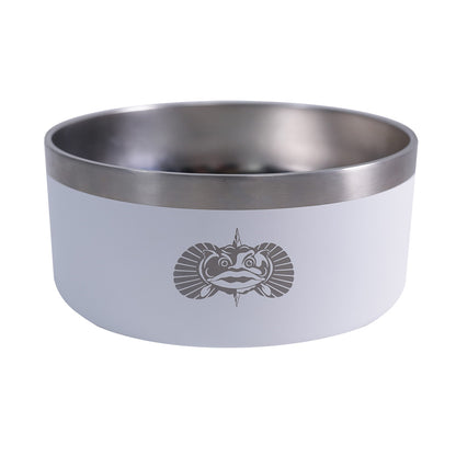 TOADFISH NON-TIPPING DOG BOWL - WHITE