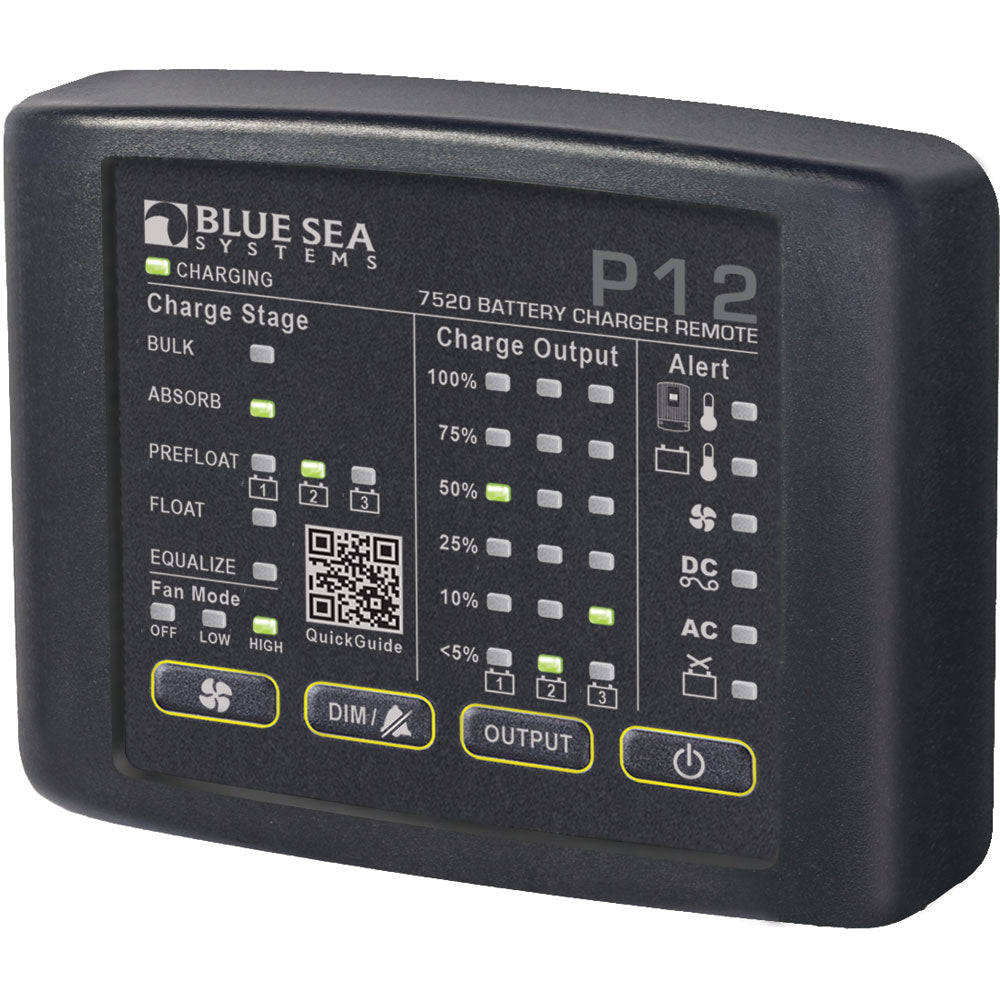 BLUE SEA 7520 P12 LED REMOTE F/BATTERY CHARGERS