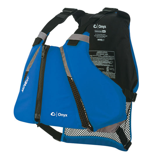 ONYX MOVEVENT CURVE PADDLE SPORTS LIFE VEST - M/L - Blue