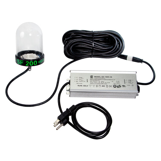 HYDRO GLOW LED UNDERWATER DOCK LIGHT - 200W - 50' CORD - GREEN