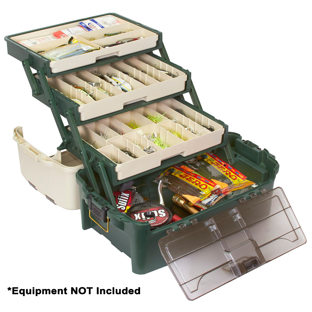 PLANO HYBRID HIP 3-TRAY TACKLE BOX - FOREST GREEN