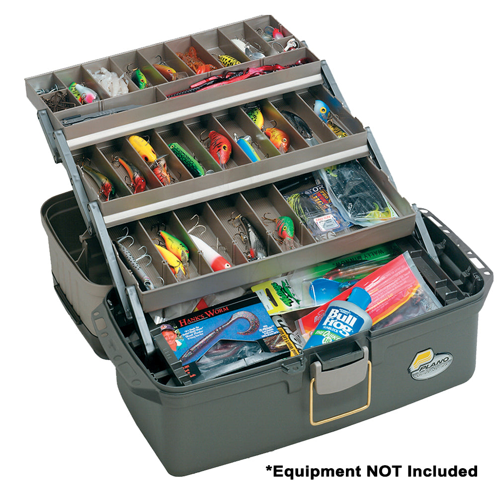 PLANO GUIDE SERIES TRAY TACKLE BOX - GRAPHITE/SANDSTONE