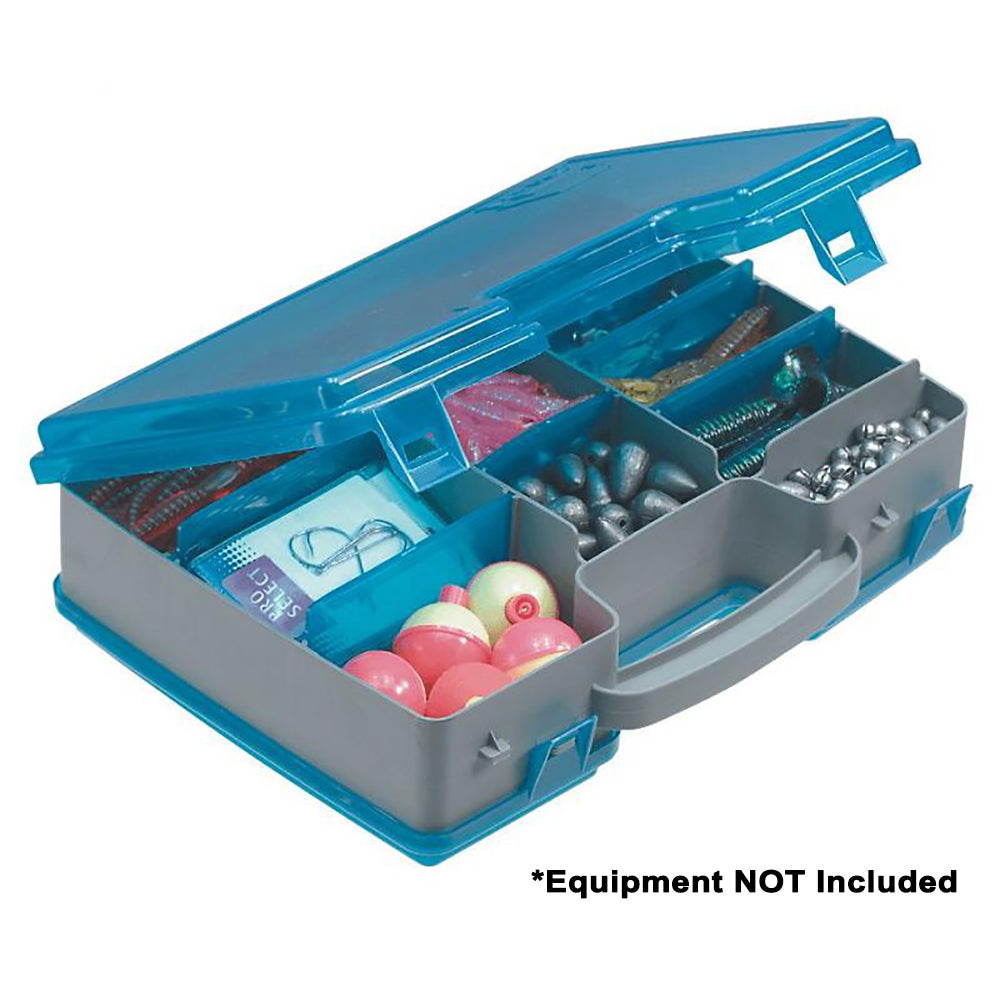 PLANO DOUBLE-SIDED ADJUSTABLE TACKLE ORGANIZER LARGE - SILVER/BLUE