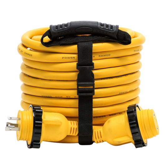 CAMCO 30 AMP POWER GRIP MARINE EXTENSION CORD - 50' M-LOCKING/F-LOCKING ADAPTER
