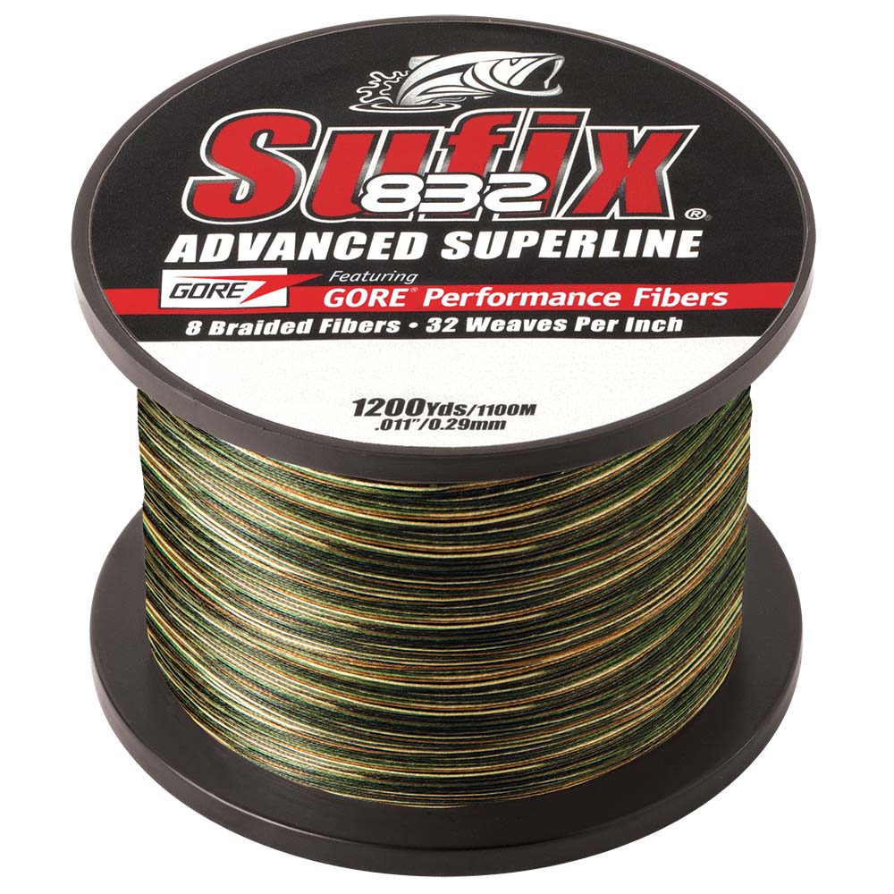 SUFIX 832® ADVANCED SUPERLINE BRAID CAMO 6LB 1200 YDS