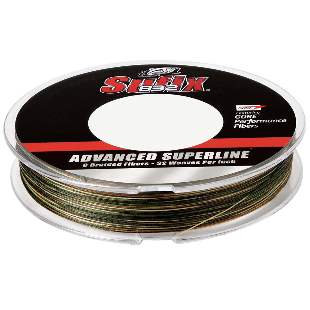 SUFIX 832® ADVANCED SUPERLINE® BRAID - 8LB - CAMO - 150 YDS