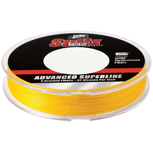 SUFIX 832 ADVANCED SUPERLINE BRAID HI-VIS YELLOW 20LB 150YDS