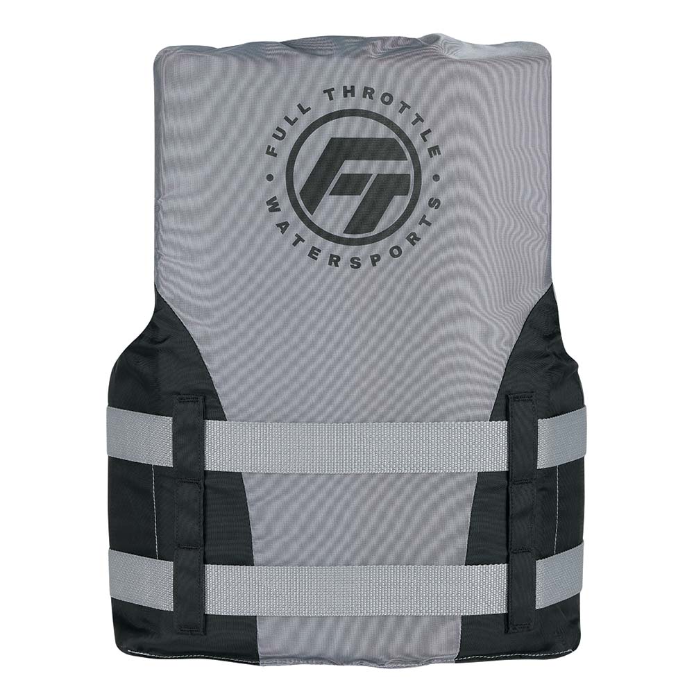 FULL THROTTLE TEEN NYLON LIFE JACKET - GREY/BLACK