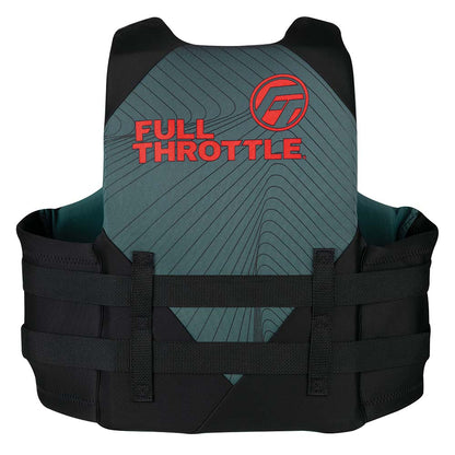 FULL THROTTLE ADULT RAPID-DRY LIFE JACKET - 2XL/4XL - GREY/BLACK