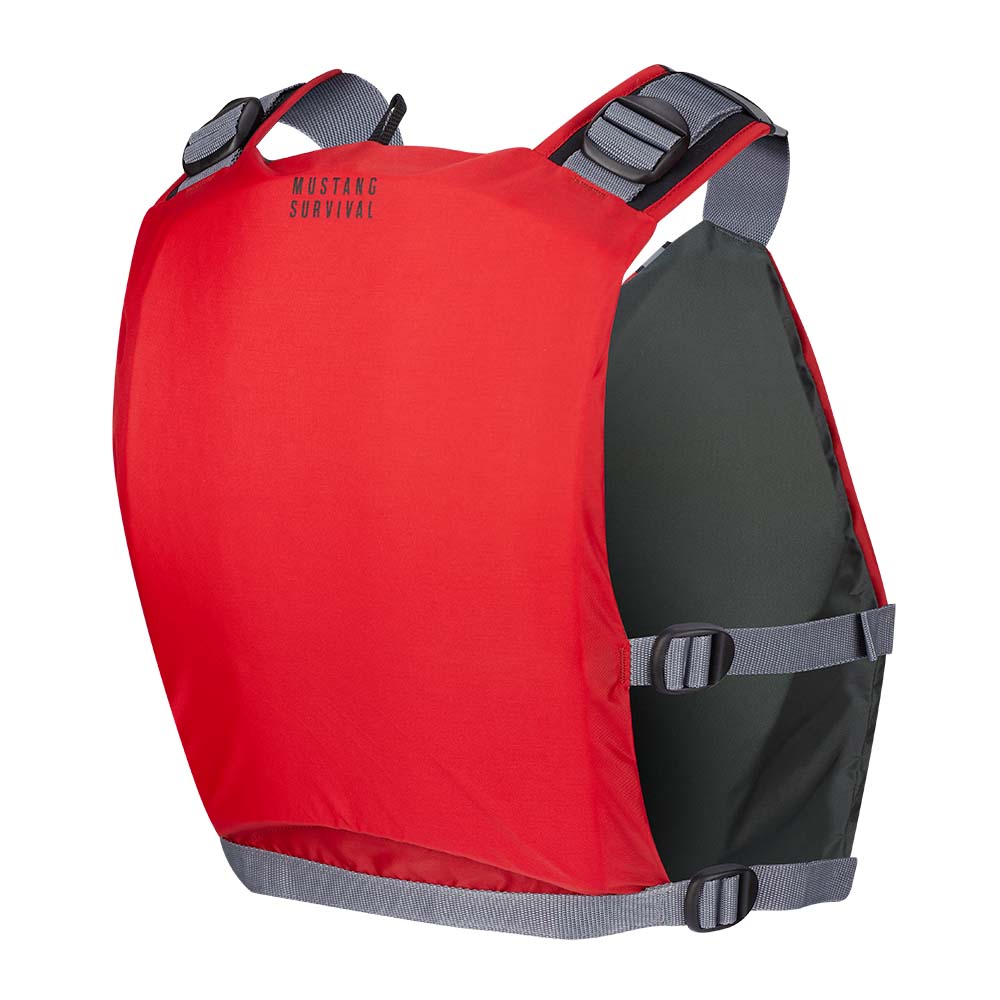 MUSTANG APF FOAM VEST - RED/GREY - UNIVERSAL BACK