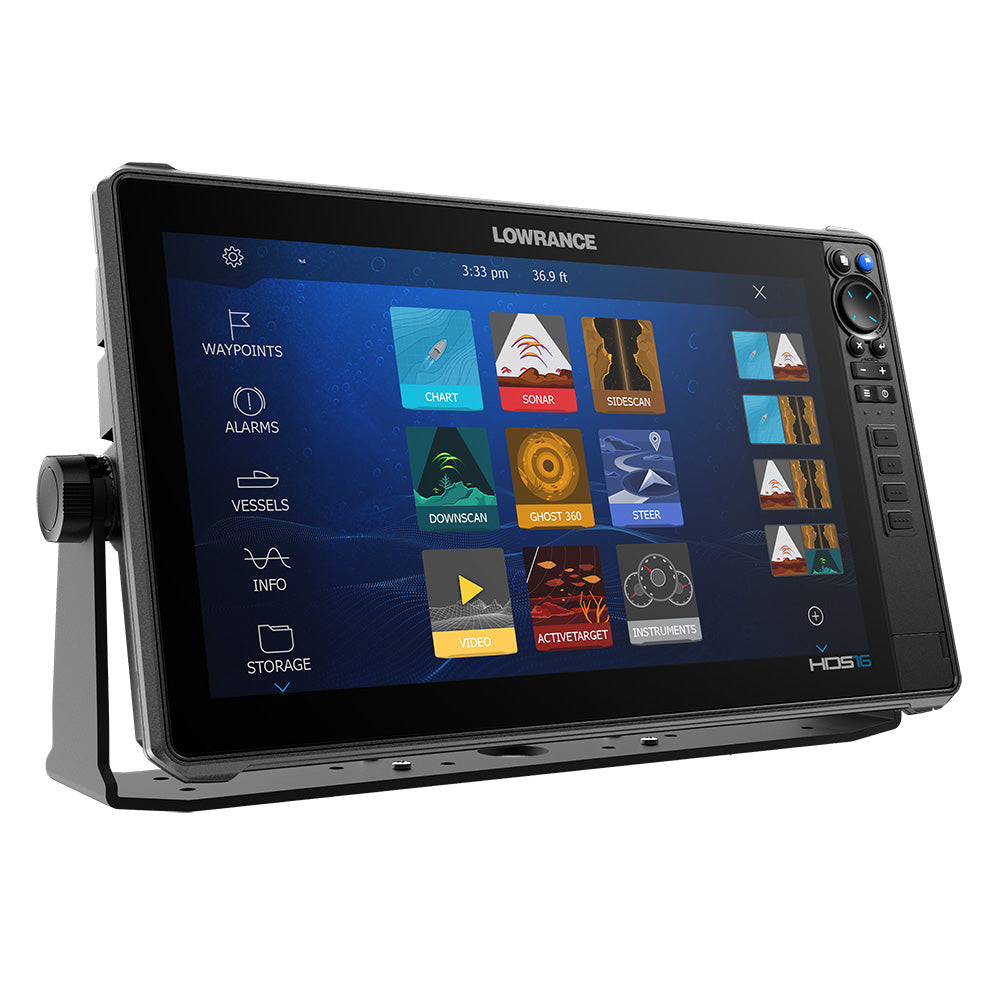 LOWRANCE HDS PRO 16 - W/ PRELOADED C-MAP DISCOVER ONBOARD & ACTIVE IMAGING HD TRANSDUCER