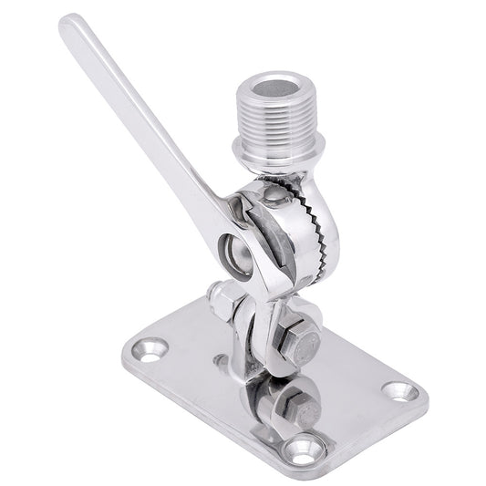 WHITECAP RATCHET ANTENNA MOUNT - 316 STAINLESS STEEL