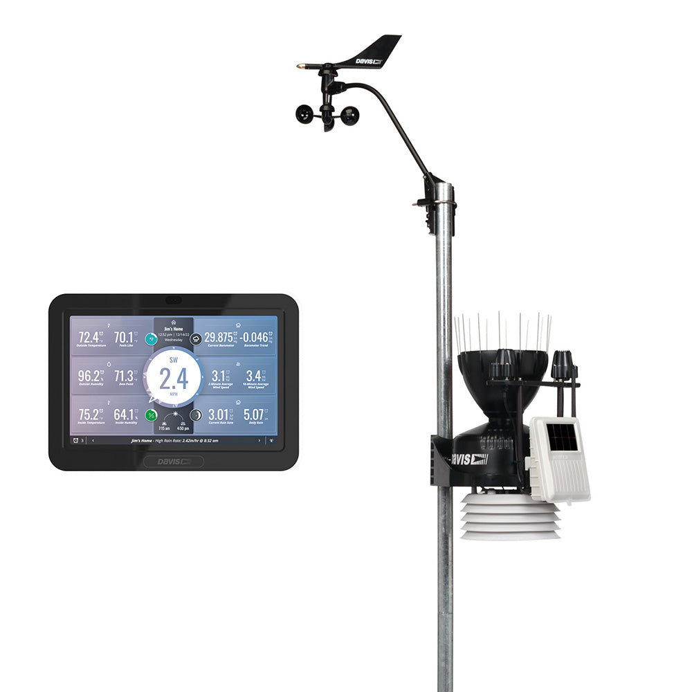 DAVIS VANTAGE PRO2 PLUS WIRELESS WEATHER STATION W/UV & SOLAR RADIATION SENSORS AND WEATHERLINK CONSOLE