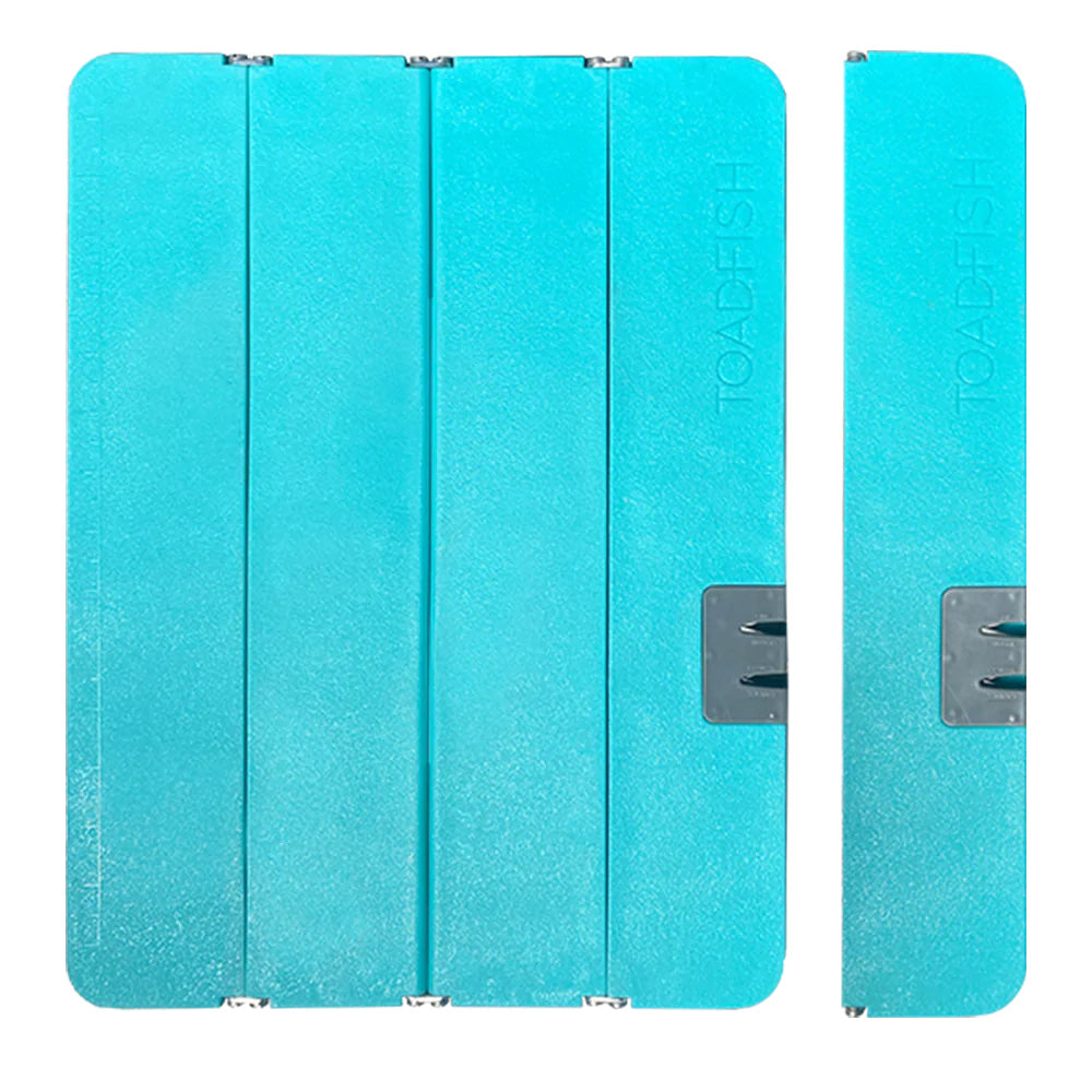 TOADFISH-XL-STOWAWAY-FOLDING-CUTTING-BOARD-W-BUILT-IN-KNIFE-SHARPENER-TEAL