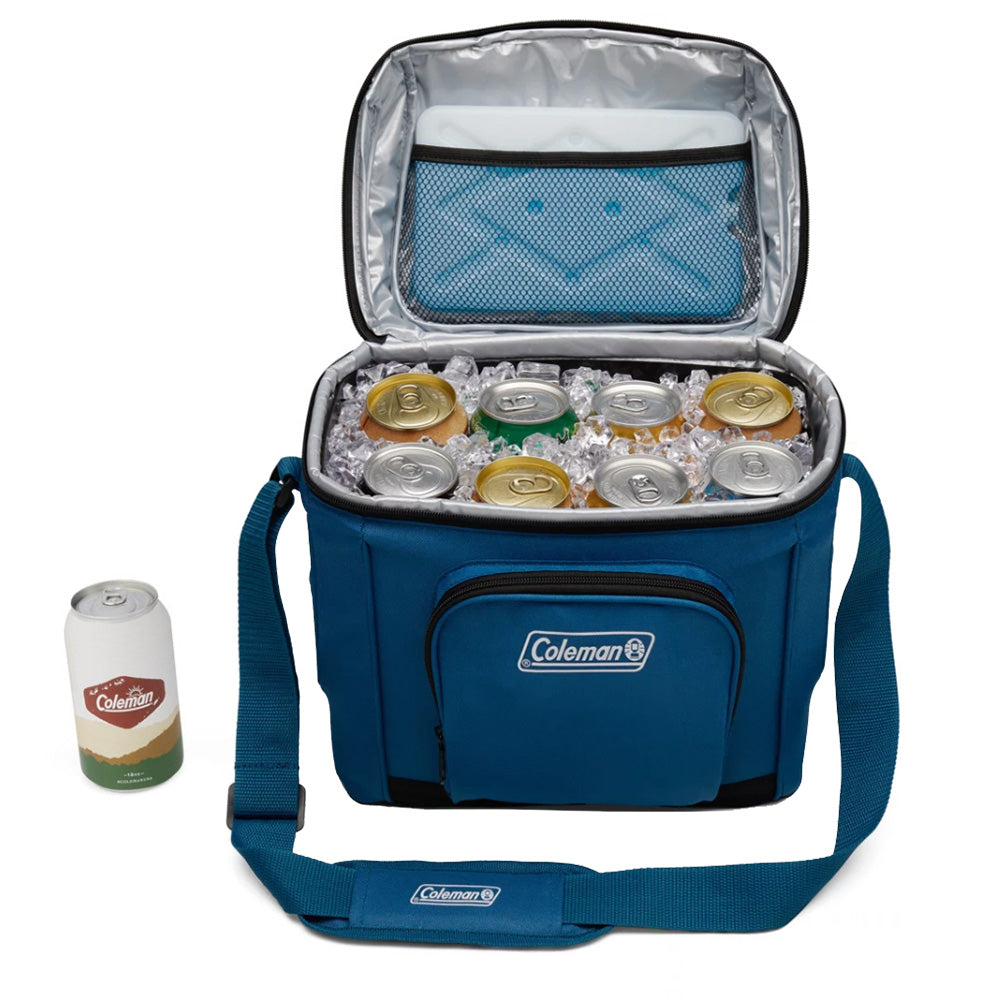 COLEMAN CHILLER 16-CAN SOFT-SIDED PORTABLE COOLER - DEEP OCEAN