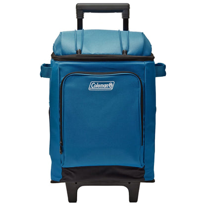 COLEMAN CHILLER 42-CAN SOFT-SIDED PORTABLE COOLER W/WHEELS - DEEP OCEAN