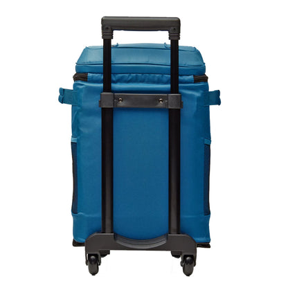 COLEMAN CHILLER 42-CAN SOFT-SIDED PORTABLE COOLER W/WHEELS - DEEP OCEAN