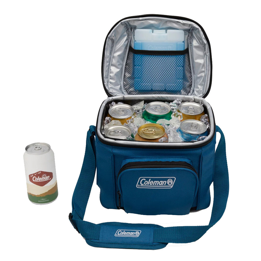 COLEMAN CHILLER 9-CAN SOFT-SIDED PORTABLE COOLER - DEEP OCEAN