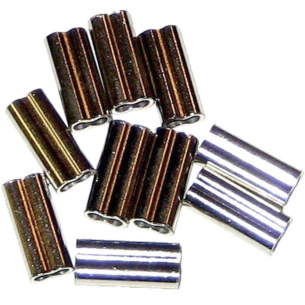 NICKEL CRIMP SLEEVES - 10 PACK