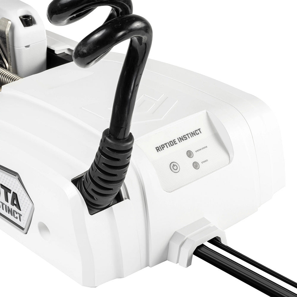 MINN KOTA RIPTIDE INSTINCT QUEST™ 90/115 TROLLING MOTOR W/WIRELESS REMOTE - 24/36V - 90/115LBS - 87" - WHITE