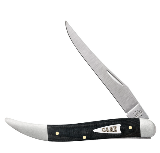 CASE TEXAS TOOTHPICK MEDIUM 1 BLADE 4.25" BLACK MICARTA