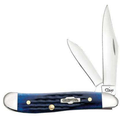 CASE PEANUT 2 BLADE 2 7/8" BLUE BONE