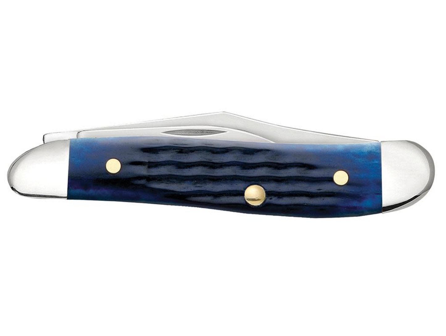 CASE PEANUT 2 BLADE 2 7/8" BLUE BONE