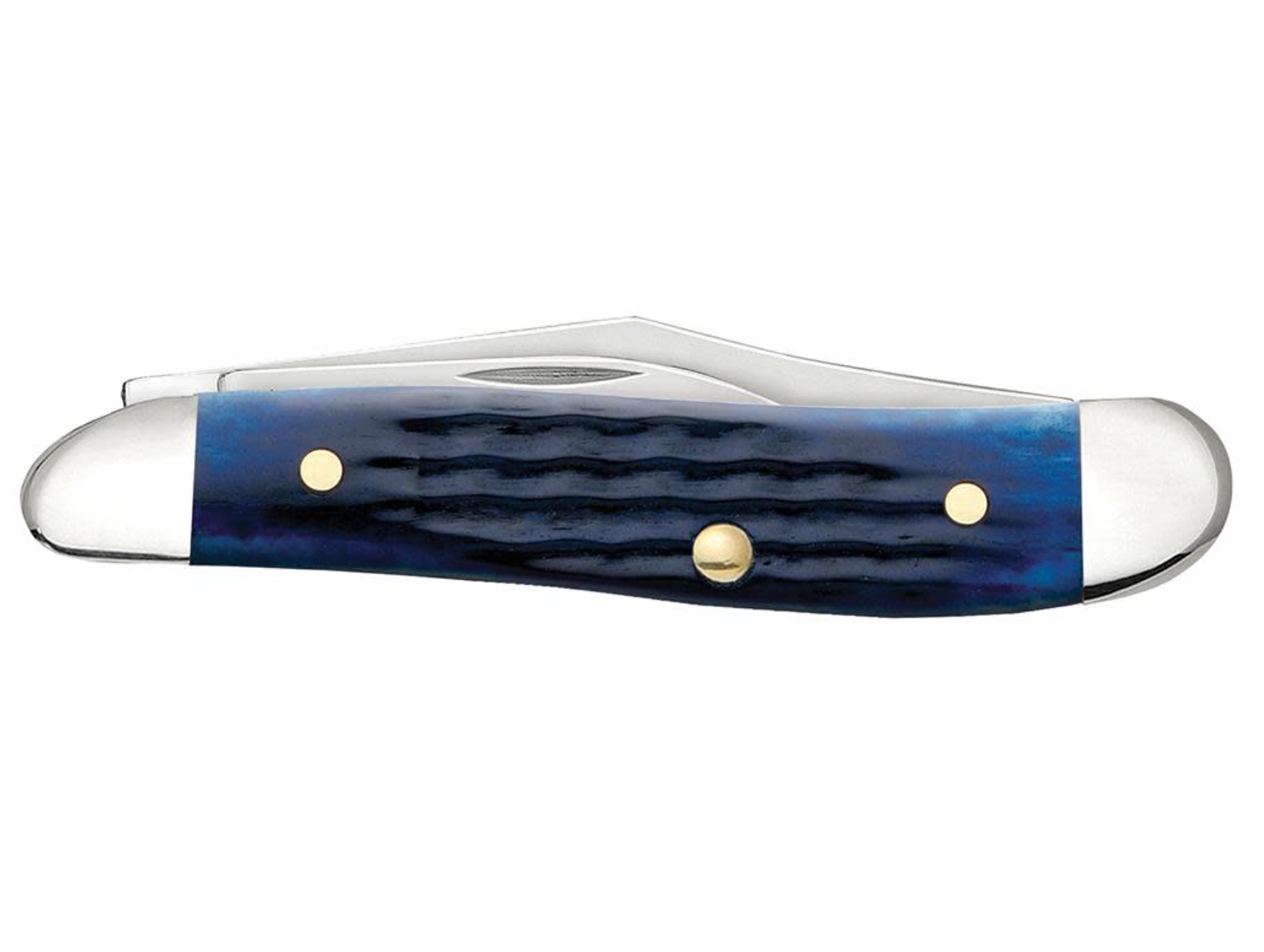 CASE PEANUT 2 BLADE 2 7/8" BLUE BONE