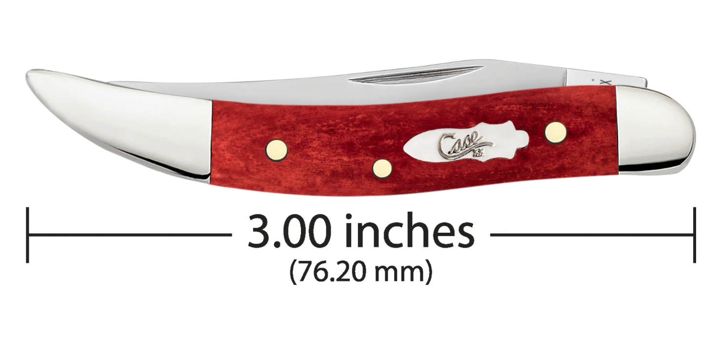 CASE TEXAS TOOTHPICK SMALL 1 BLADE 3" RED BONE