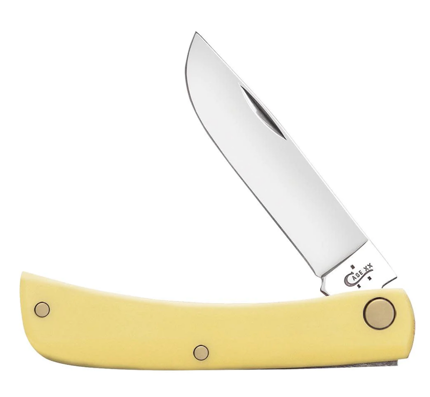 CASE SOD BUSTER JR 1 BLADE 3 5/8" YELLOW CARBON STEEL