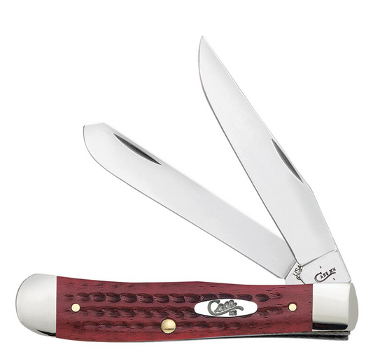 CASE TRAPPER 2 BLADE RED BONE 4 1/8"