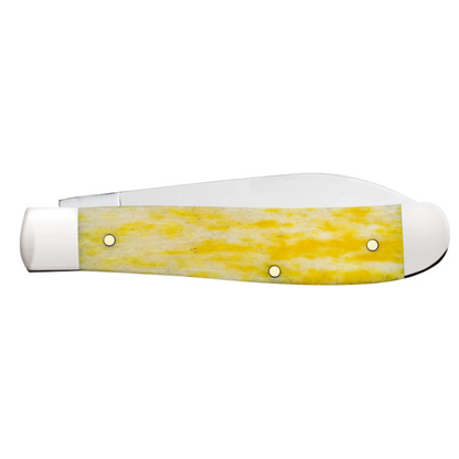 CASE TRAPPER MINI 2 BLADE 3.5" YELLOW BONE