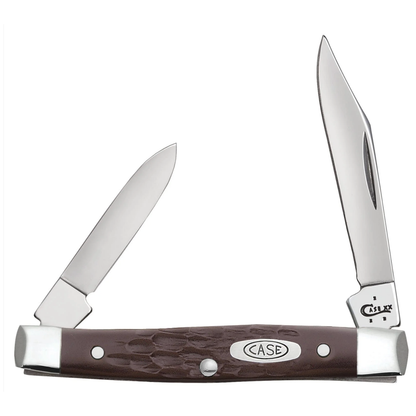 Case knife with two blades open on a white background