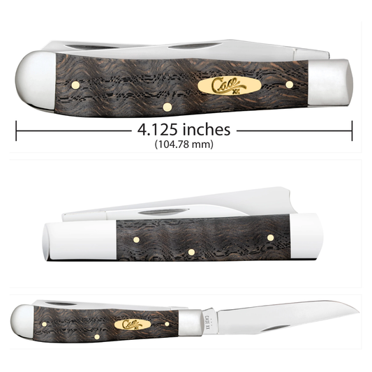 Cable brand knife with measurements on a white background