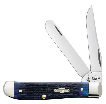 CASE TRAPPER MINI 2 BLADE 3.5" BLUE BONE