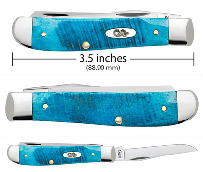 CASE TRAPPER MINI 2 BLADE 3.5" CARIBBEAN BLUE