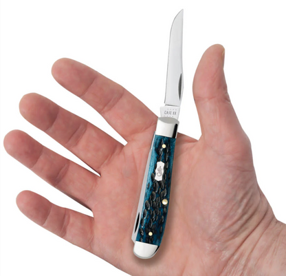 CASE TRAPPER MINI 2 BLADE 3.5" MEDITERRANEAN BLUE