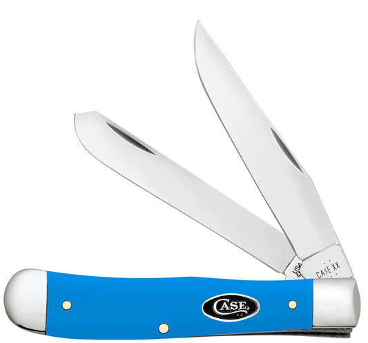 CASE TRAPPER 2 BLADE 4 1/8" LIGHT BLUE SYNTHETIC