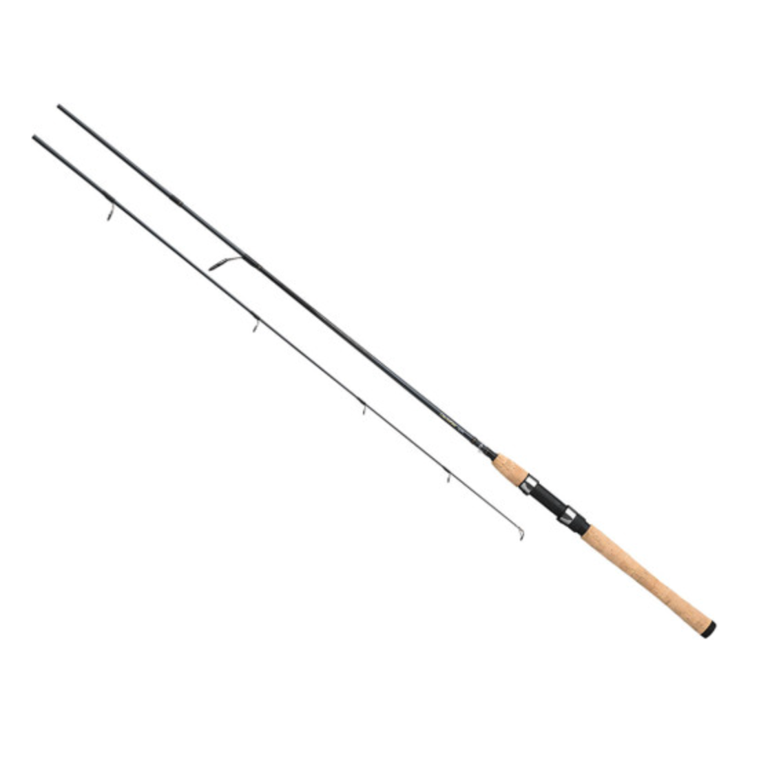 Fishing rod with a white background
